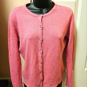 New York & Company Pink Cardigan Timeless Knit